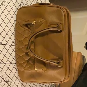 Vera Bradley Brown Leather Crossbody Bag